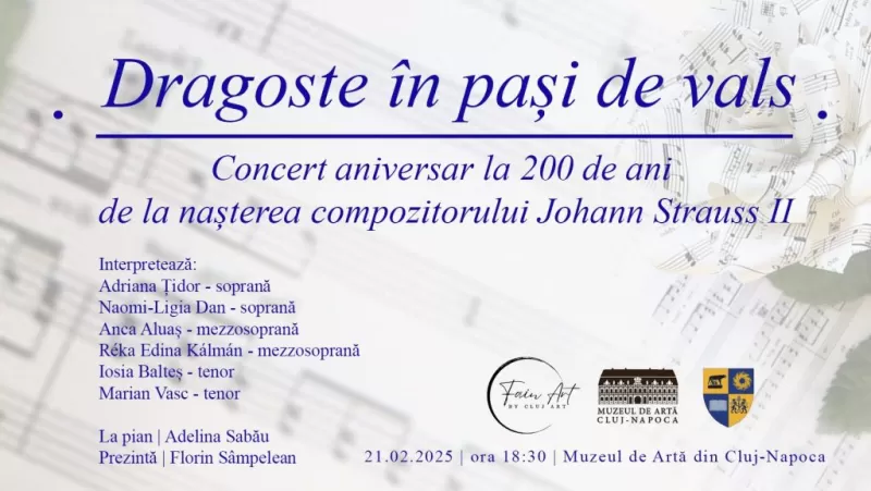 Dragoste în pași de vals – Concert aniversar Johann Strauss II -1